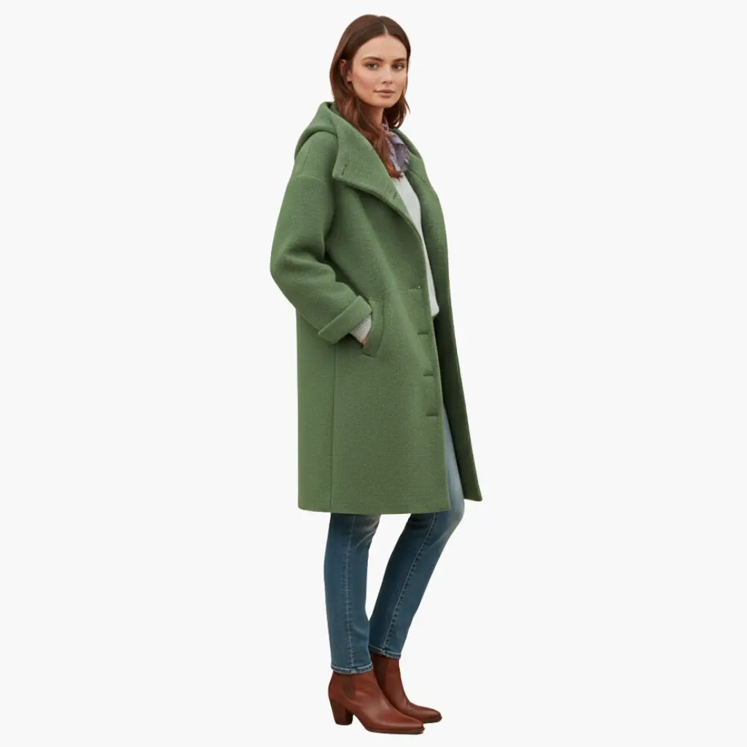 Women’s Hooded Longline Coat Jacket
