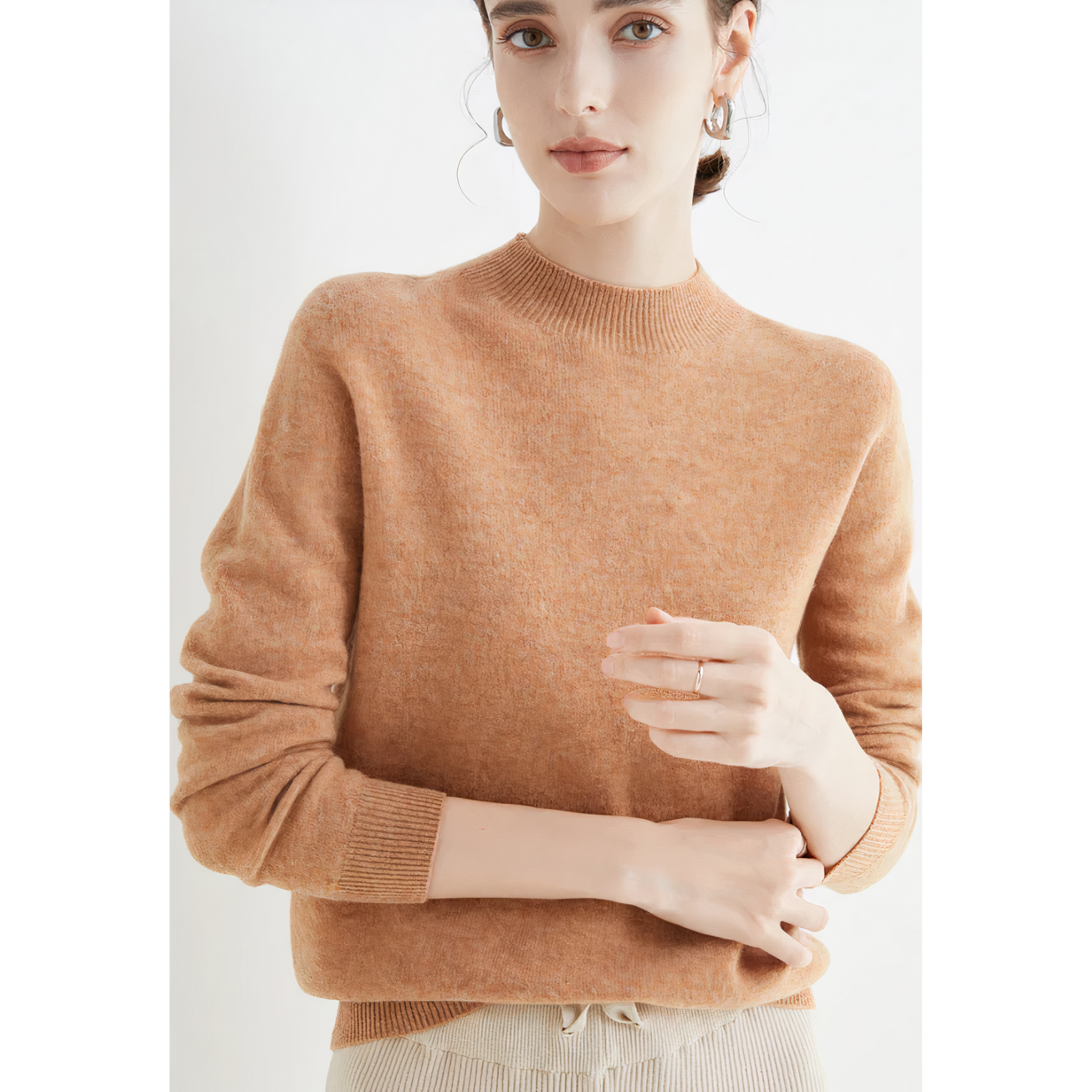 Women's Crew Neck Soft Knit Sweater