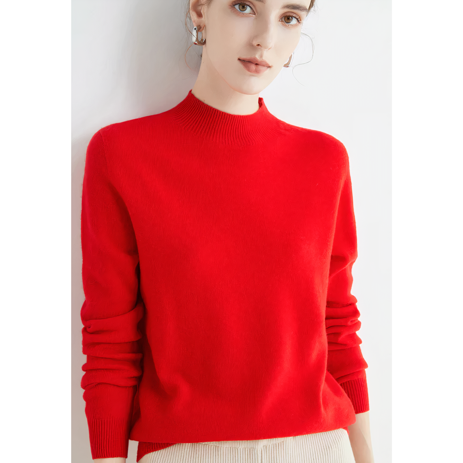 Women's Crew Neck Soft Knit Sweater