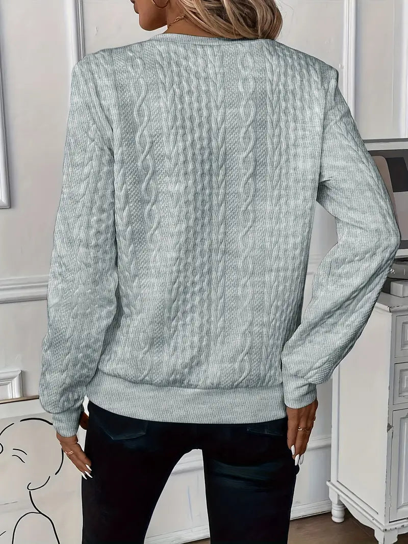 Women's Cable Knit Half-Zip Sweater