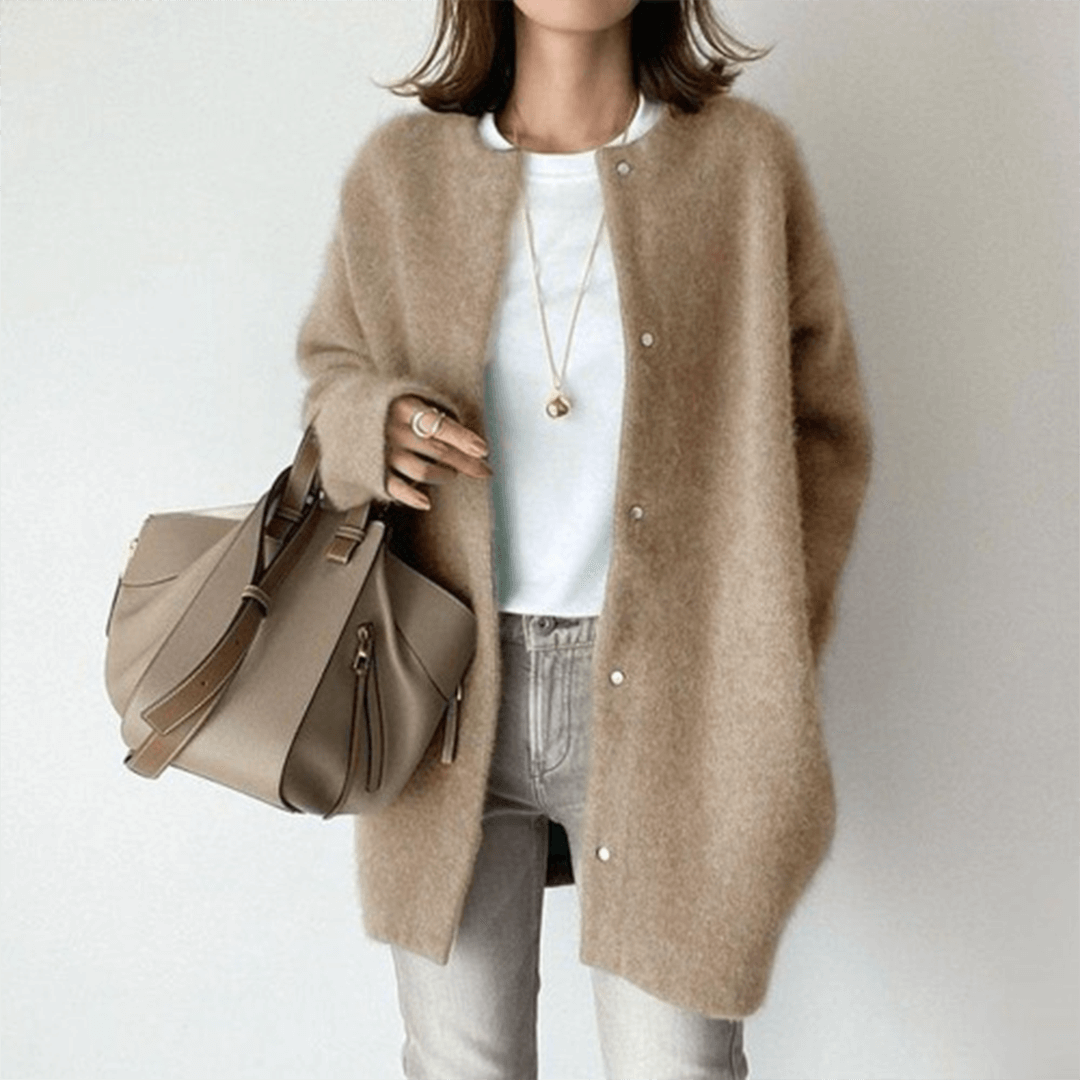 Women’s Longline Soft Open-Style Knit Cardigan