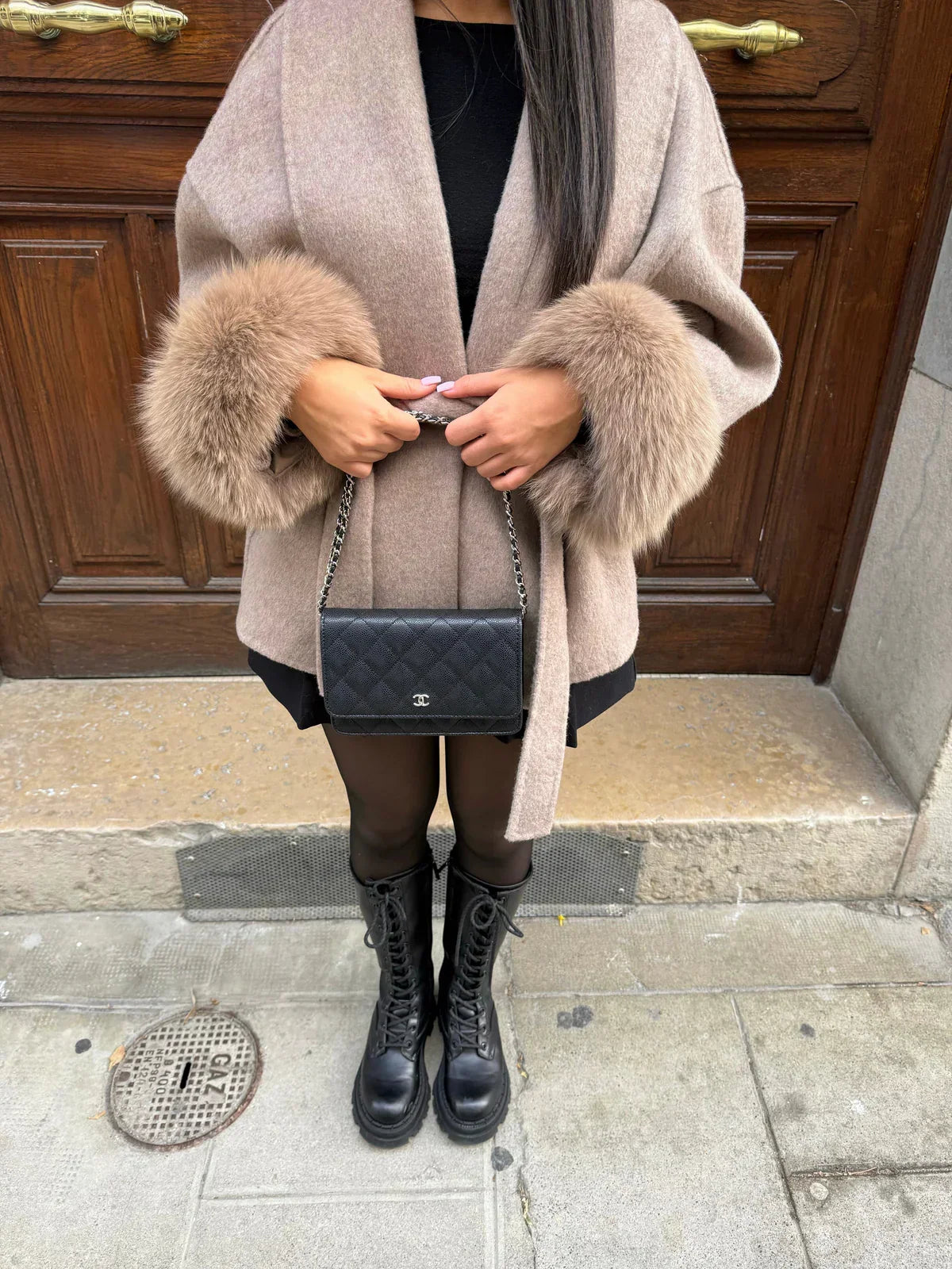 Women's Winter Jacket with Faux Fur Collar