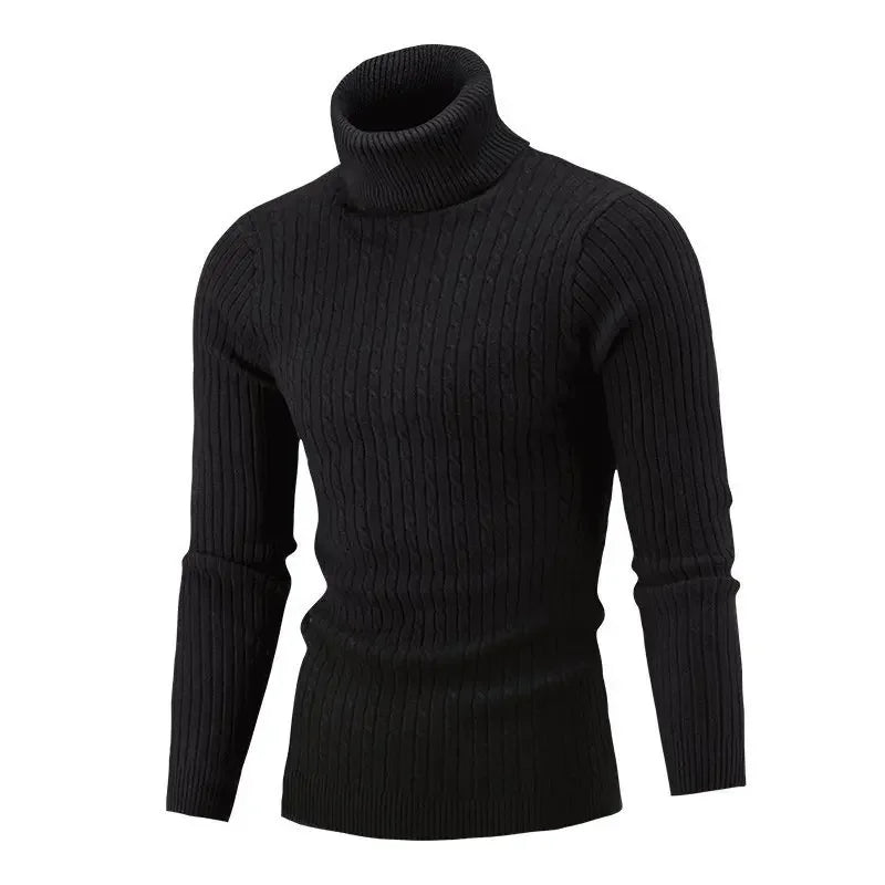 Elegant Men's Rollneck Sweater with Comfortable Fit