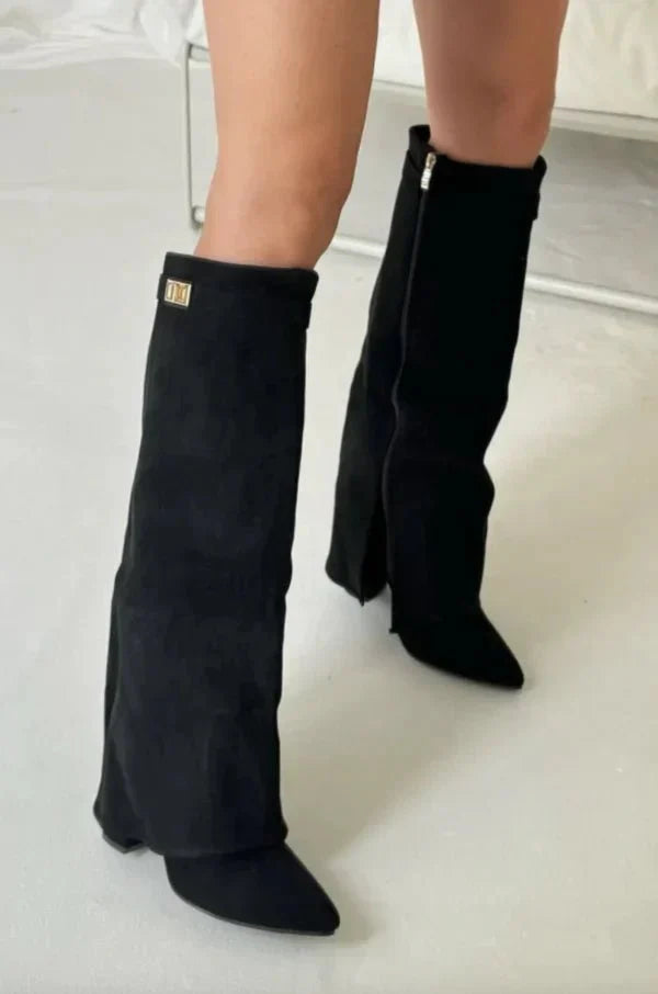 Women's Knee-High Block Heel Boots