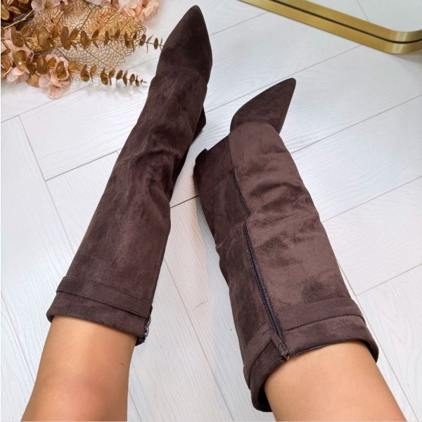 Women's Knee-High Block Heel Boots