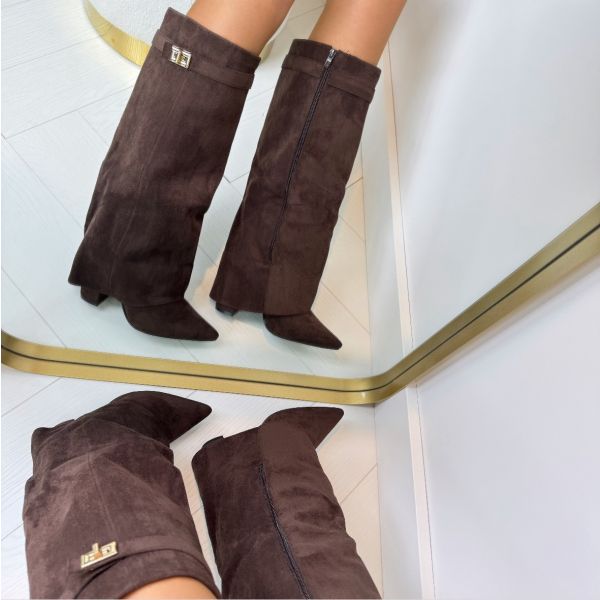 Women's Knee-High Block Heel Boots