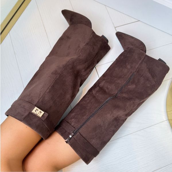 Women's Knee-High Block Heel Boots