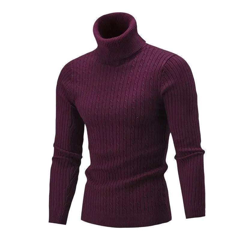 Elegant Men's Rollneck Sweater with Comfortable Fit