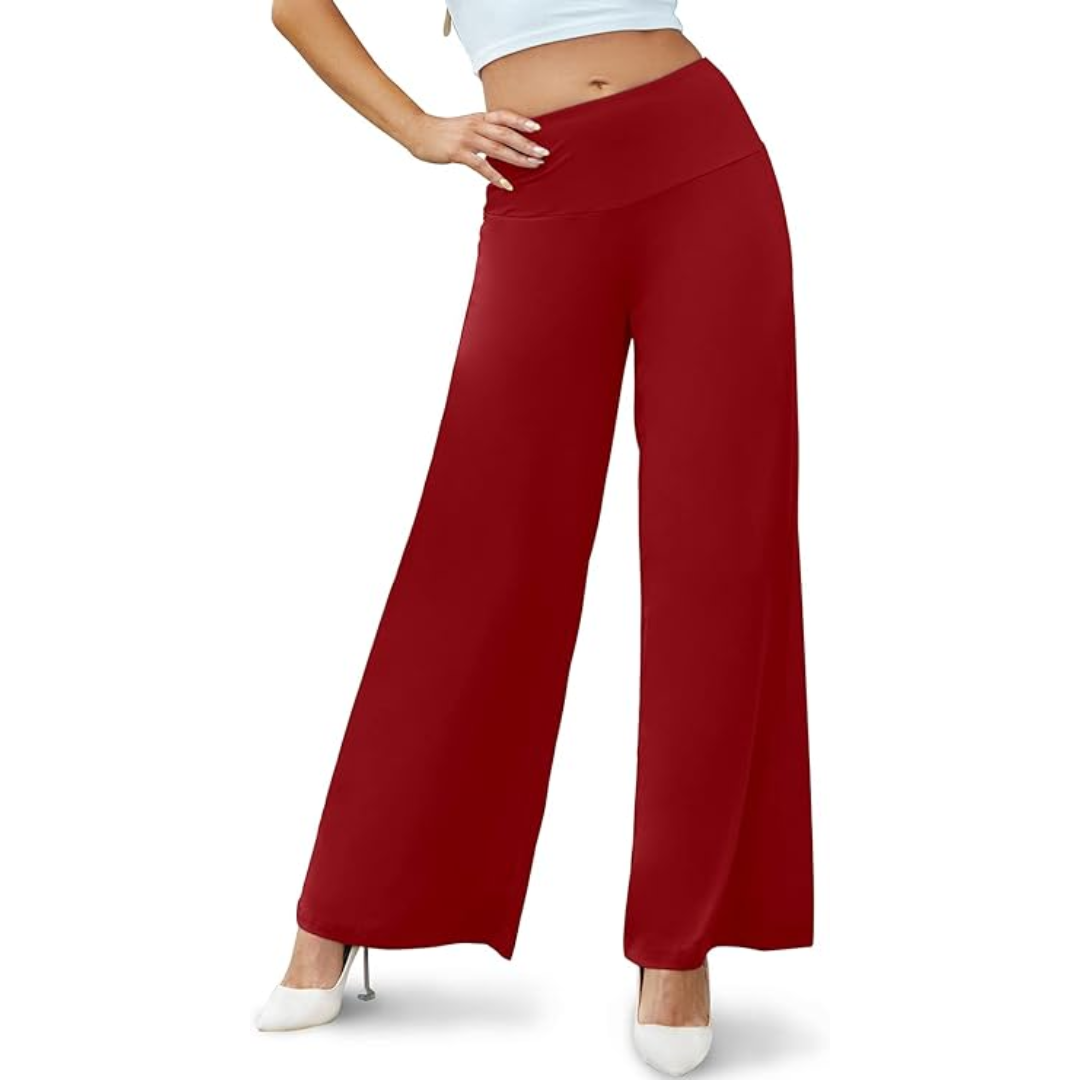 Stylish High-Waisted Women's Trousers with Comfortable Fit