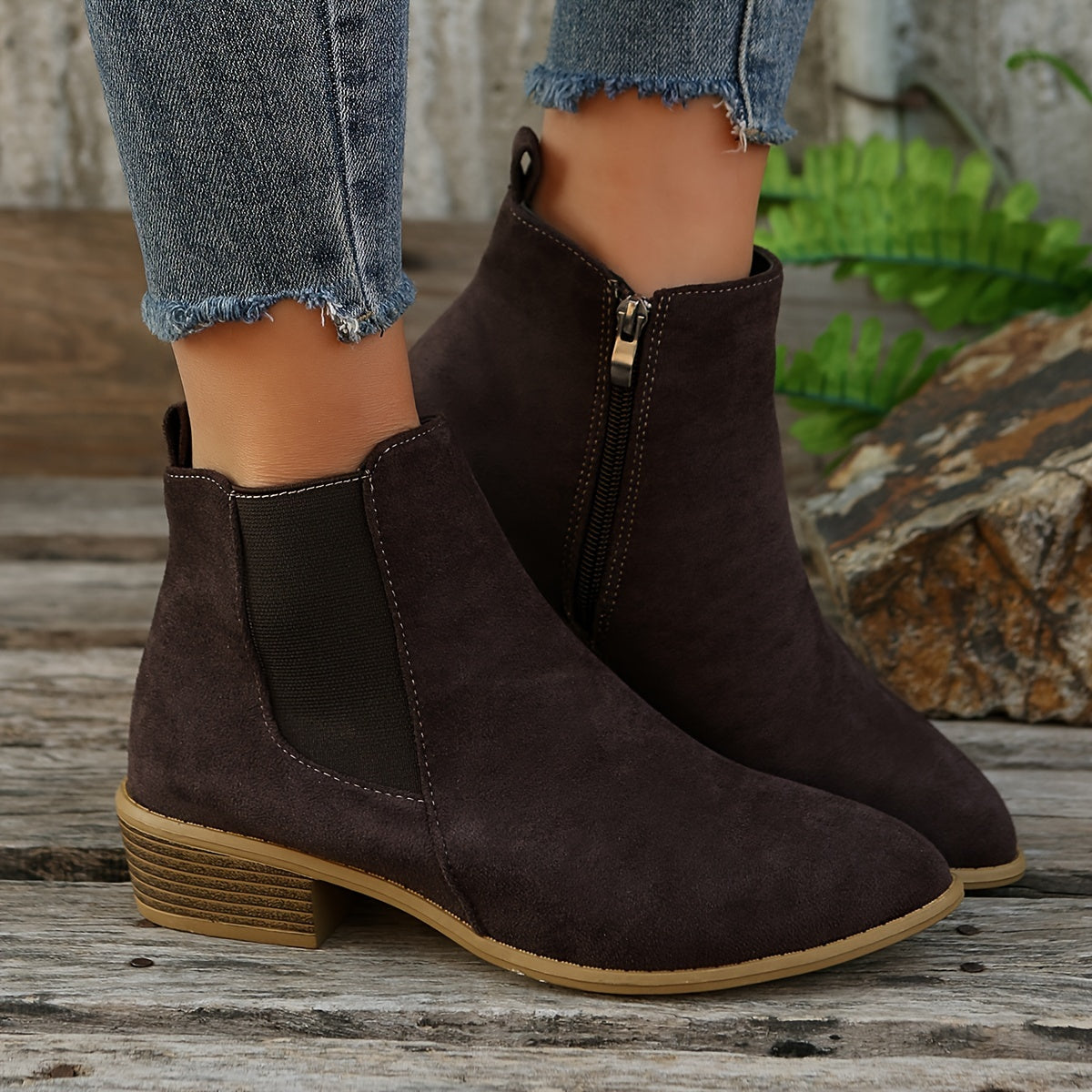 Stylish Women's Suede Ankle Boots