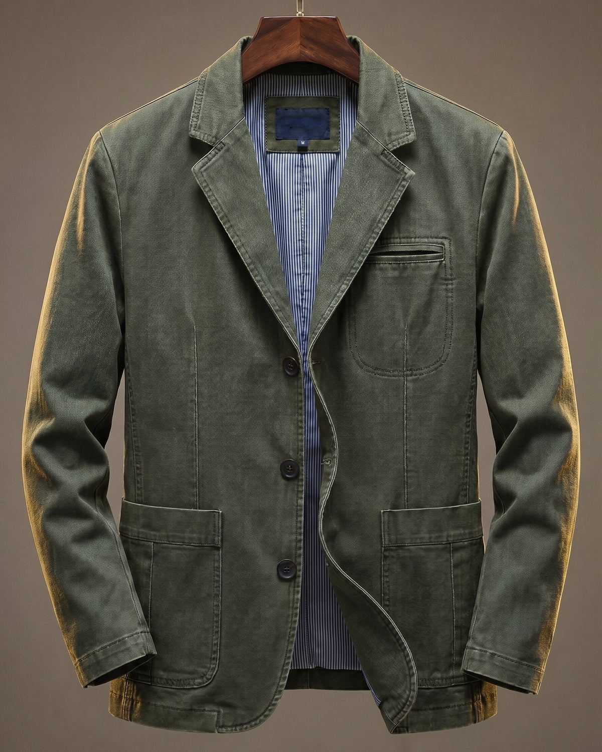 Men's Casual Tailored Blazer with Notch Lapels