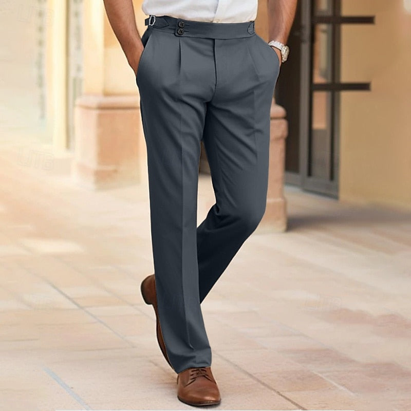 Stylish Chic Men's Suit Trousers