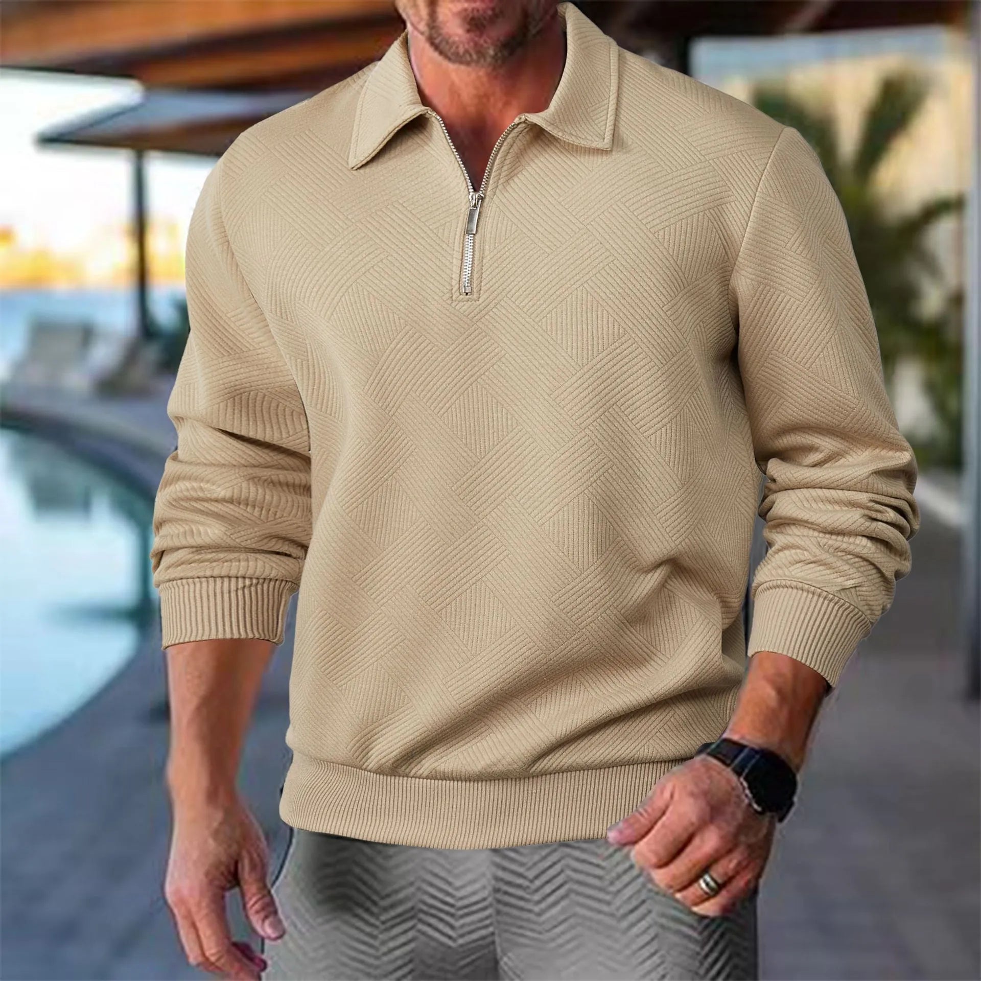 Stylish Premium Quarter Zip Sweater for Men