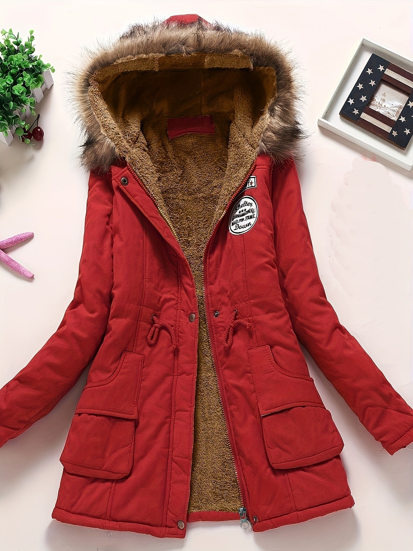 Stylish Women's Parka Coat with Warm Hood
