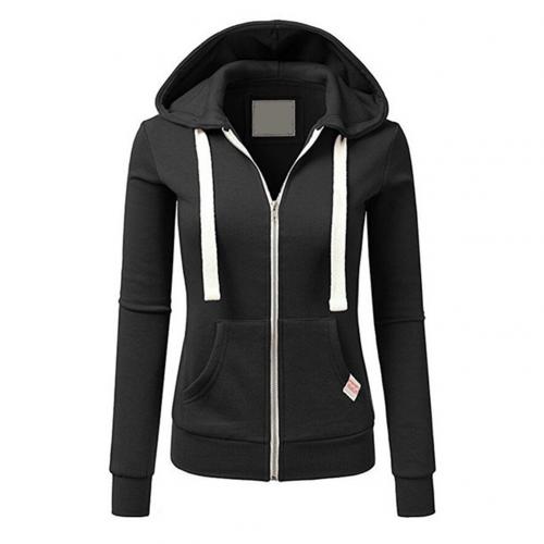 Warm Women's Hoodie with Zipper and Hood