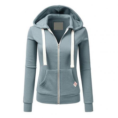 Warm Women's Hoodie with Zipper and Hood