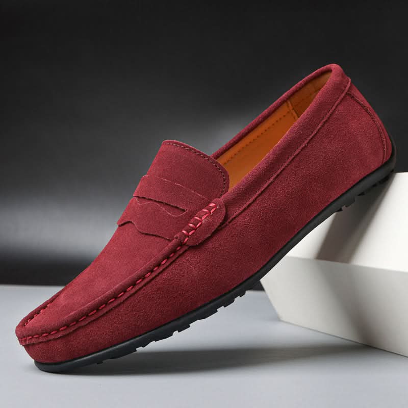 Men's Suede Loafers Slip-On Shoes