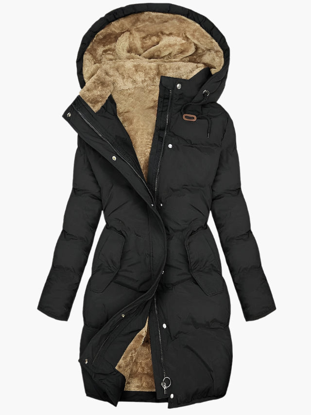 Women's Quilted Winter Hooded Coat