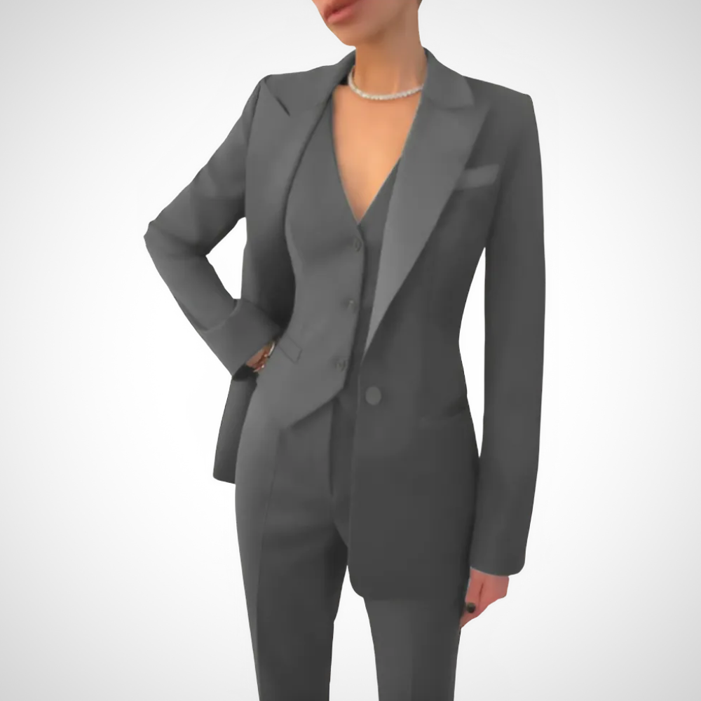 Stylish Women's Three-Piece Suit with Perfect Fit