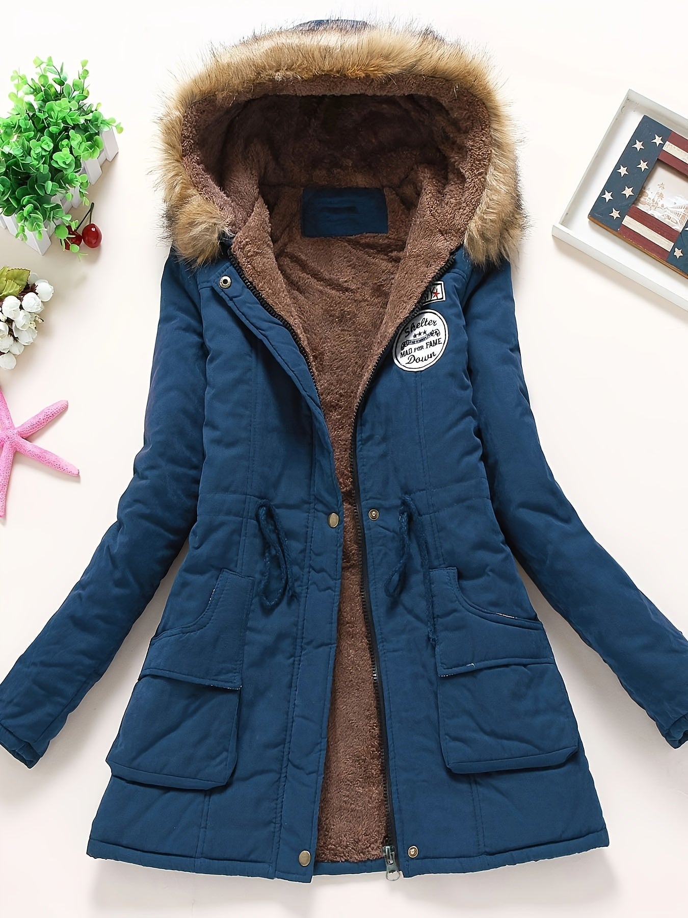Stylish Women's Parka Coat with Warm Hood