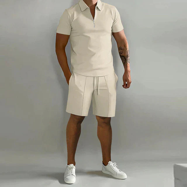 Men's Polo Shirt & Shorts Set