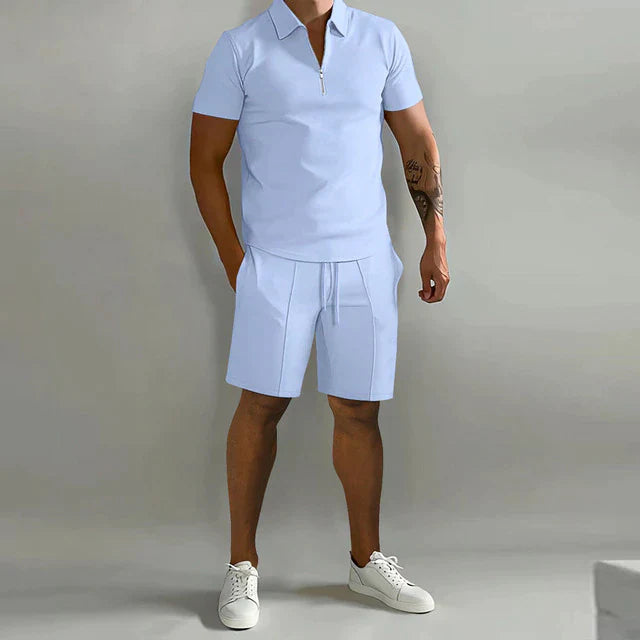 Men's Polo Shirt & Shorts Set