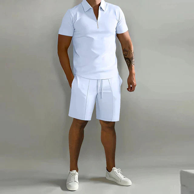 Men's Polo Shirt & Shorts Set