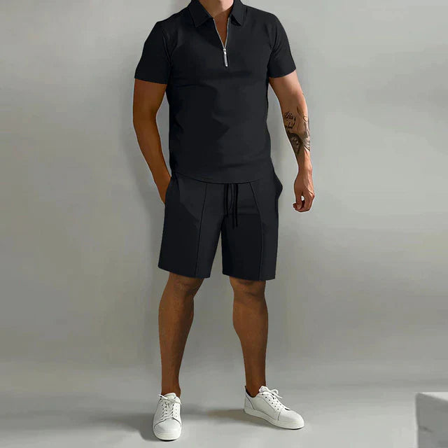 Men's Polo Shirt & Shorts Set