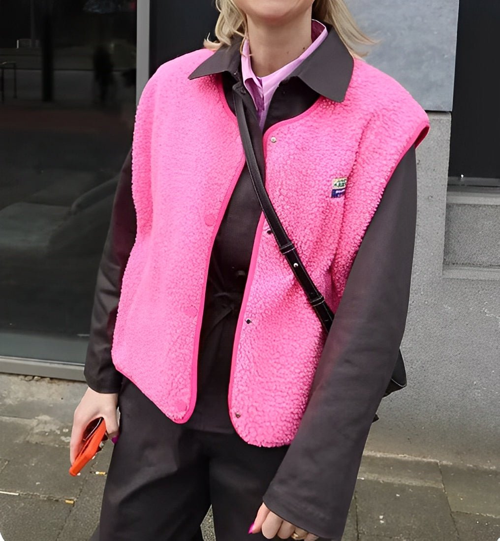 Women's Button-Front Fleece Vest
