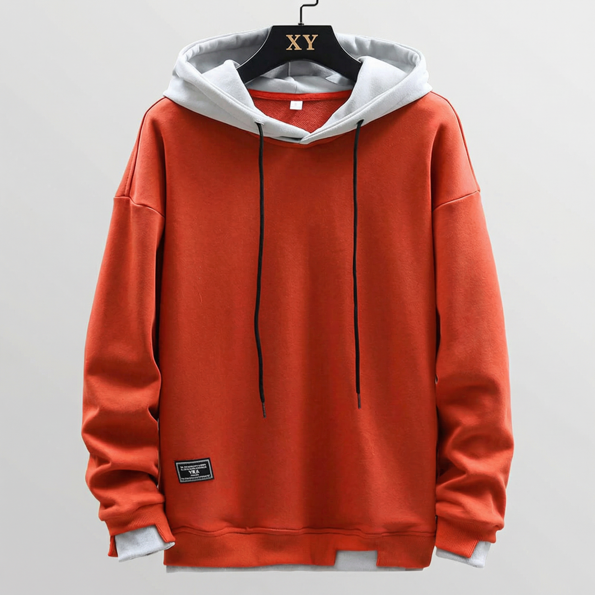 Men's Casual Hooded Sweatshirt with Drawstring