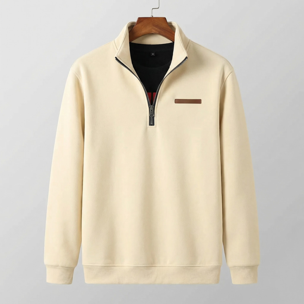 Men's Quarter-Zip Sweatshirt Casual Pullover