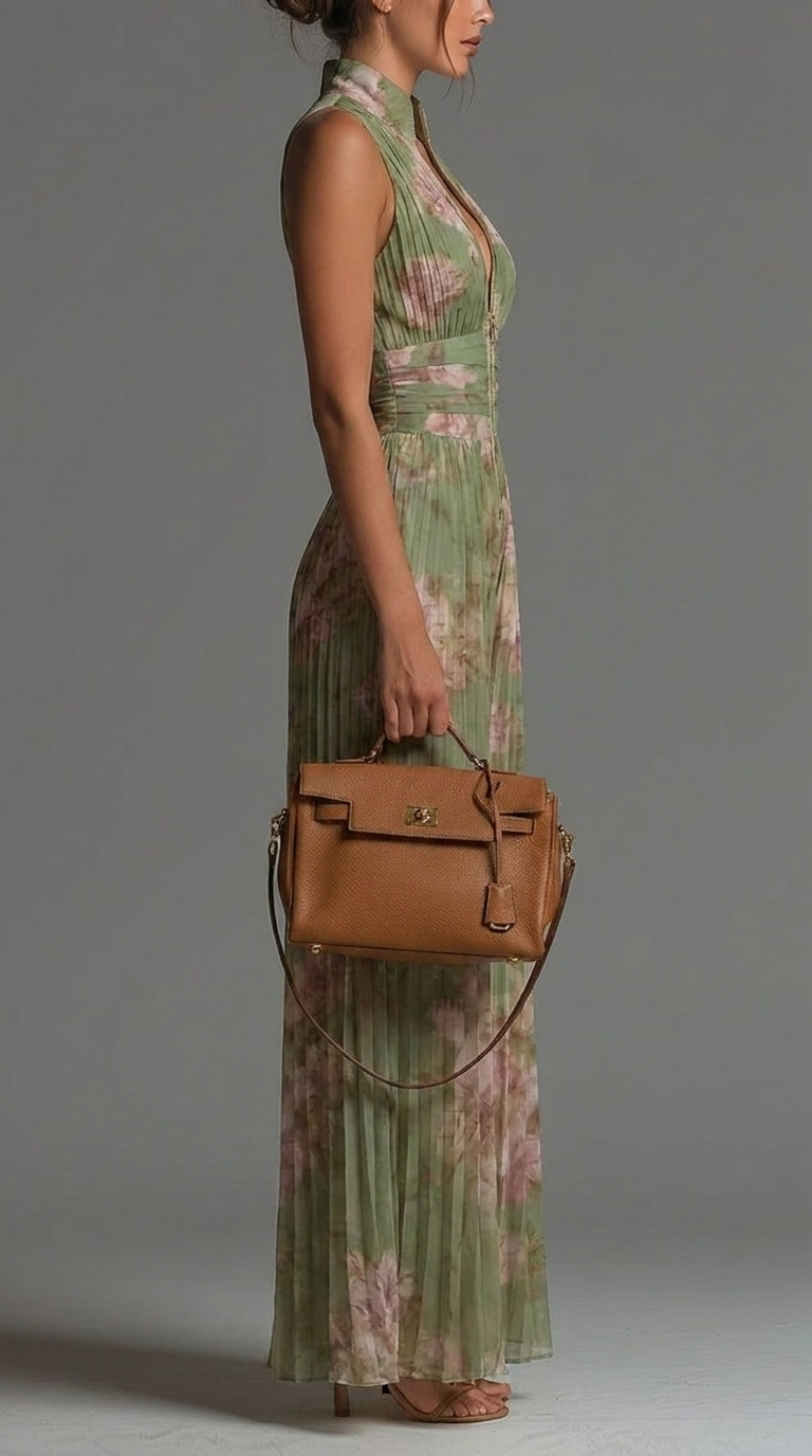 Women's Floral Pleated Halter Jumpsuit