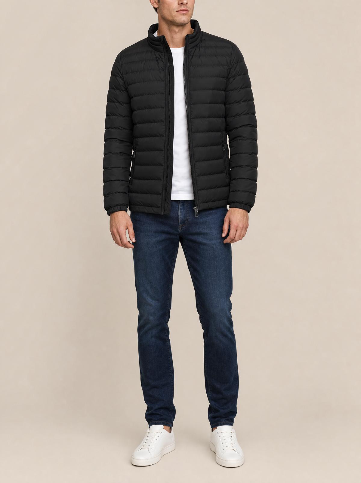 Men’s Lightweight Puffer Quilted Winter Jacket