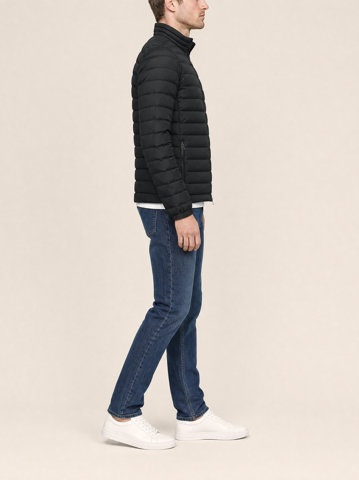 Men’s Lightweight Puffer Quilted Winter Jacket