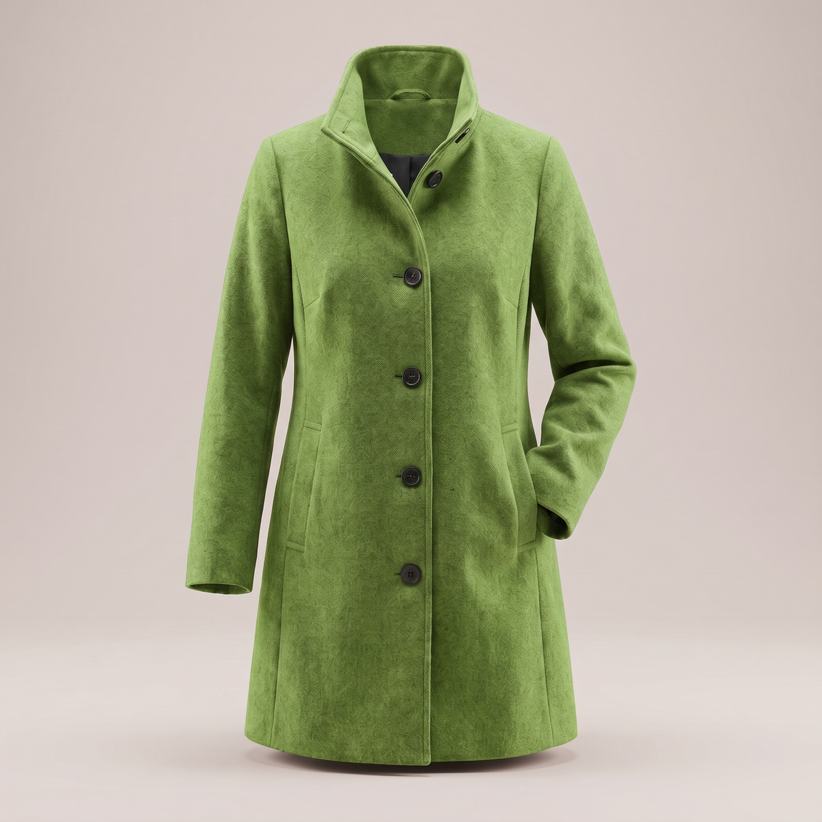 Women's Classic Wool-Blend Longline Winter Coat