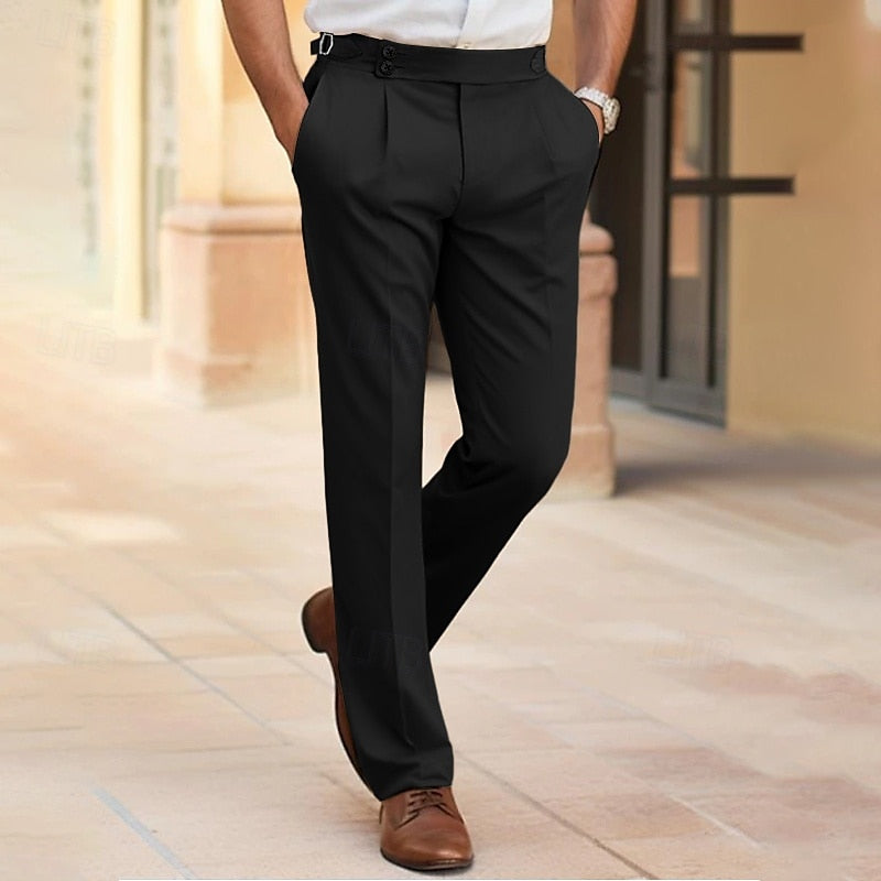 Stylish Chic Men's Suit Trousers