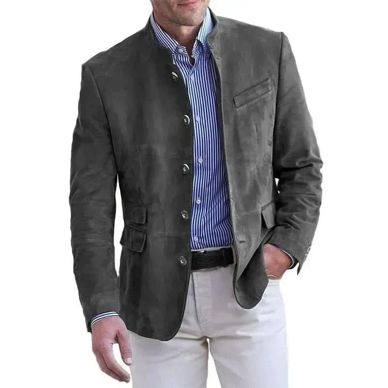 Men's Smart Casual Suede Blazer