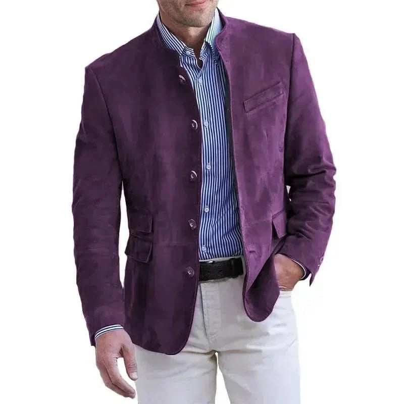 Men's Smart Casual Suede Blazer