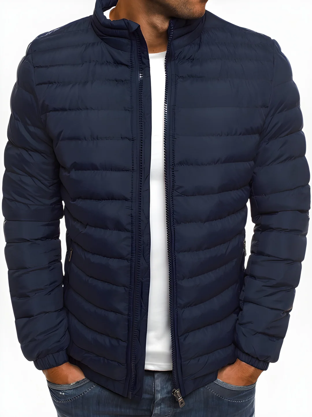 Men’s Lightweight Puffer Quilted Winter Jacket