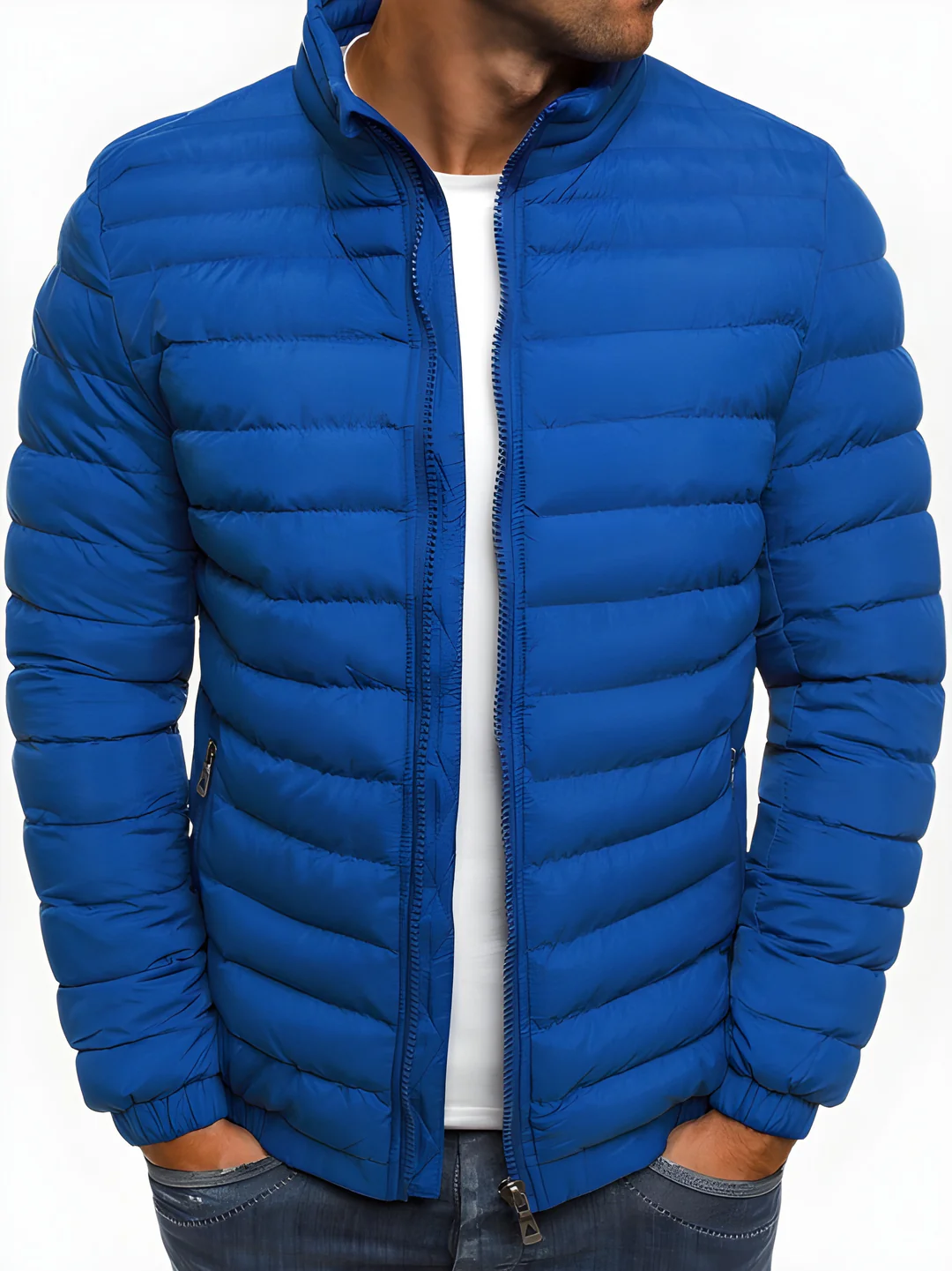 Men’s Lightweight Puffer Quilted Winter Jacket