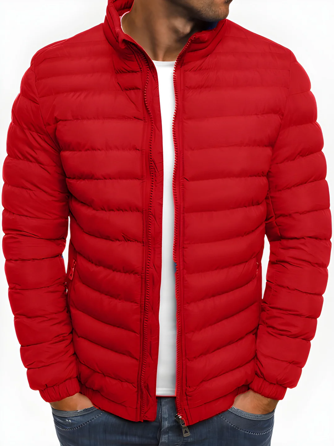 Men’s Lightweight Puffer Quilted Winter Jacket