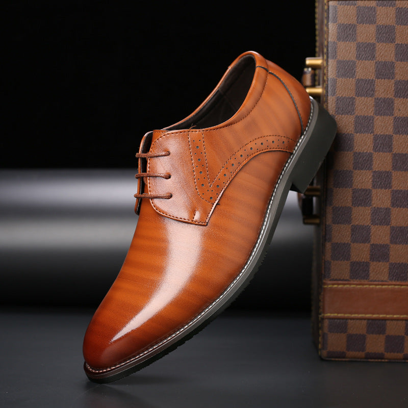 Men's Classic Leather Oxford Dress Shoes