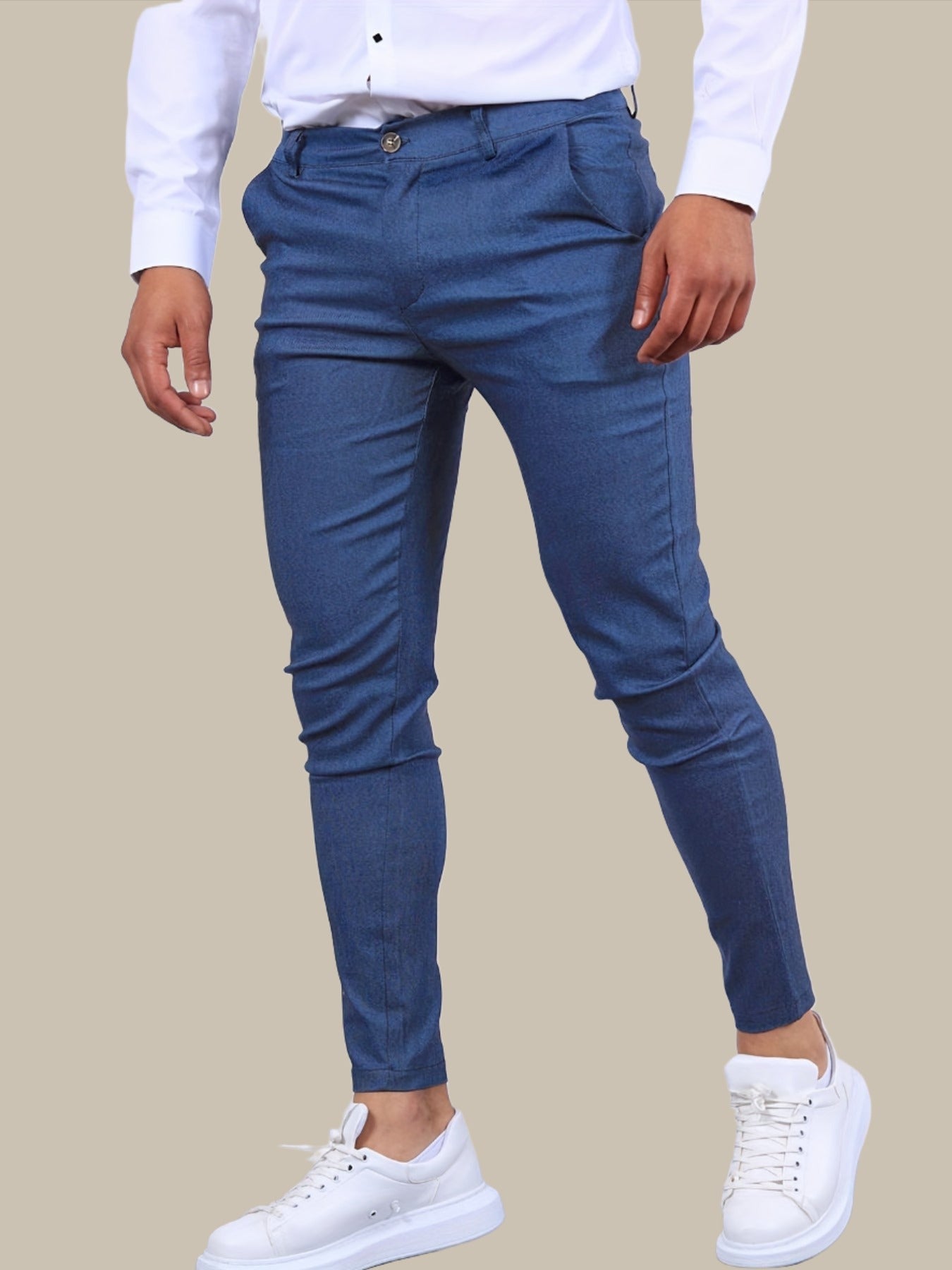 Modern Men's Skinny-Fit Chino Pants with Stretch