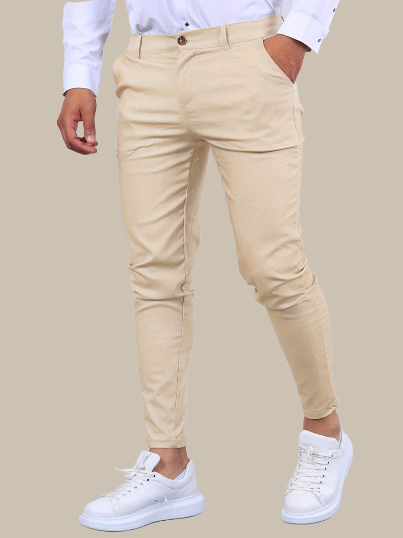 Modern Men's Skinny-Fit Chino Pants with Stretch