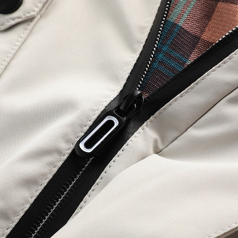 Men's Waterproof Winter Jacket with Removable Hood