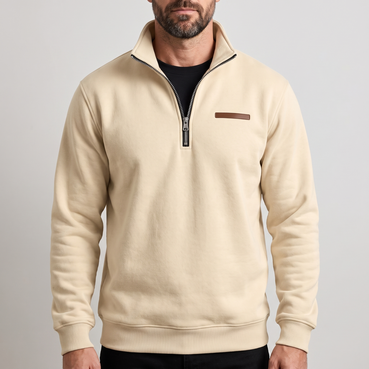 Men's Quarter-Zip Fleece Sweatshirt