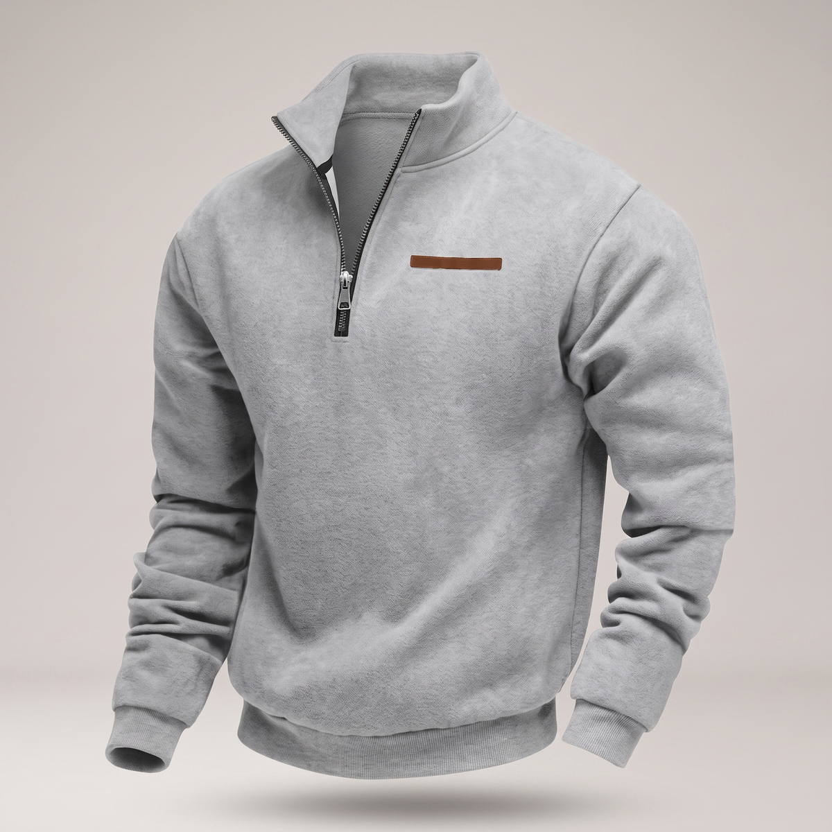 Men's Quarter-Zip Fleece Sweatshirt