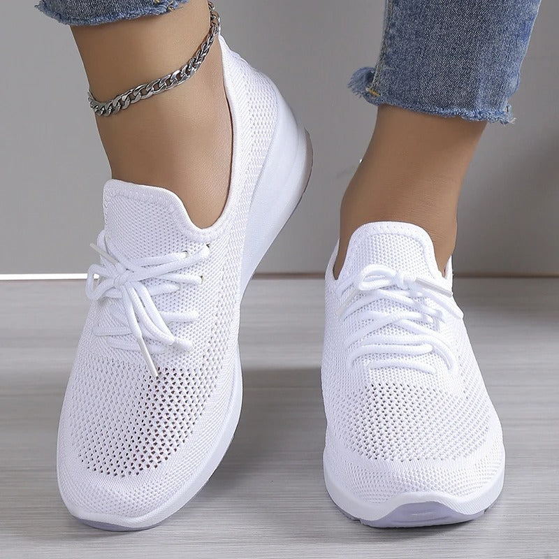 Comfortable Women's Sneakers with Memory Foam - Lightweight Support