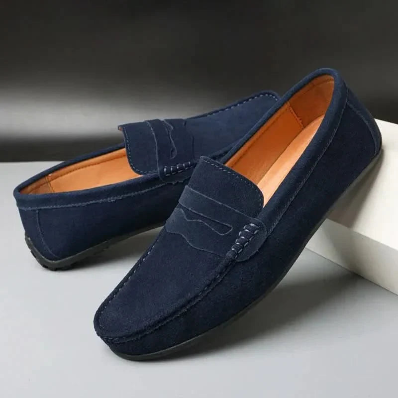 Men's Suede Loafers Slip-On Shoes
