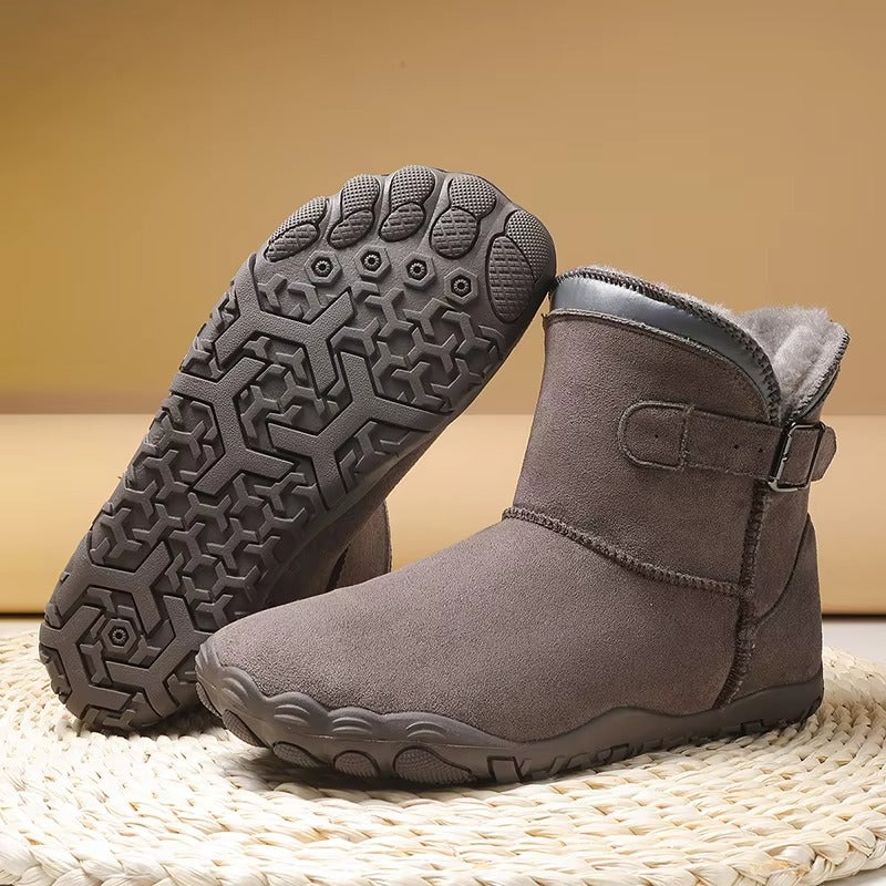 Women’s Warm Lined Buckle Ankle Boots